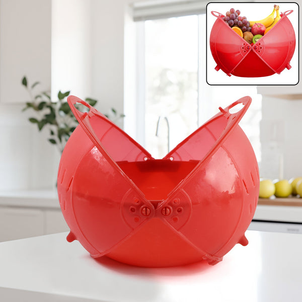 Plastic Revolving Multi Functional Rice, Vegetable Fruit Wash Basket Bowl