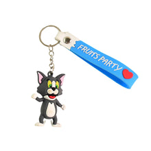 Cute Silicone 3D Key Chain with Metal Hook & Strap (Pack of 1)