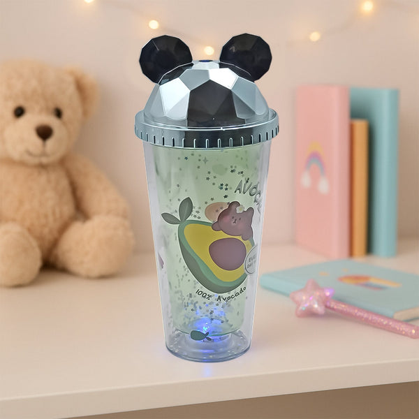 LED Light Unicorn Kids water sipper " Water Sipper For Boys (1 pcs) Space Water Sipper for Kids - BPA-Free, Leak-Proof, and Easy to Clean- School and Outdoor for Kids & Boys Birthday Return Gifts